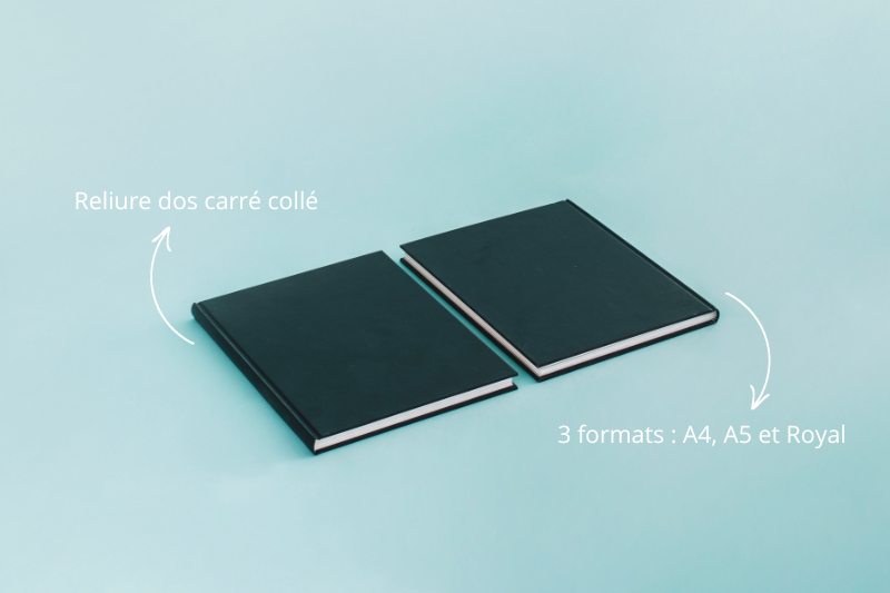 agenda personnalisé dos carré collé et disponible en plusieurs formats